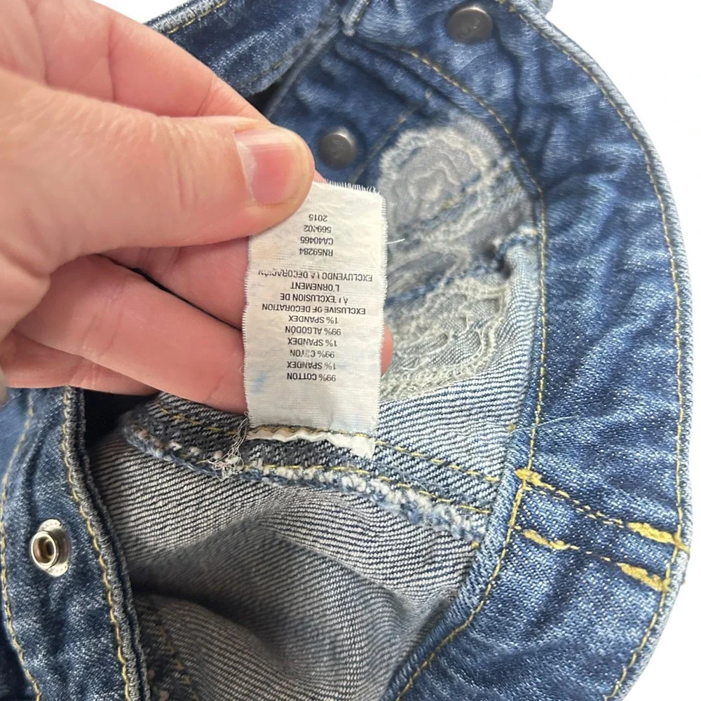 Toddler Embroidered Denim Jacket 24M Floral Butterfly‎ Y2K Coquette Cottagecore
